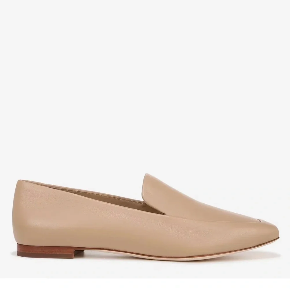 Vince Brette leather Loafer Women's Sz 5.5 Color Cappuccino tan NEW slip on shoe - Picture 11 of 12